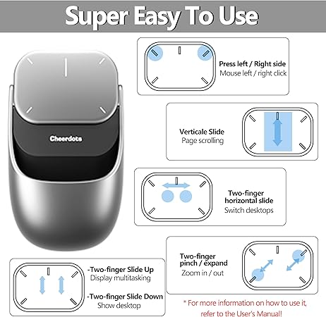 Cooger1, Detachable AI Air Mouse, Wireless, AI Recording, All in one