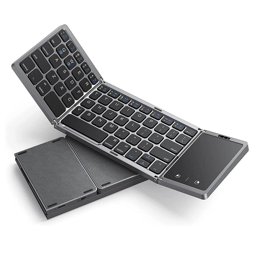 Cooger1 Wireless, Bluetooth, Rechargeable Folding Portable Keyboards for PC Mac Smartphone Windows iOS Android
